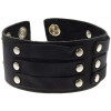 Lederarmband aus Büffelleder mit Metallverzierung