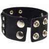 Lederarmband aus Büffelleder mit Metallverzierung