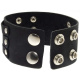 Lederarmband aus Büffelleder mit Metallverzierung