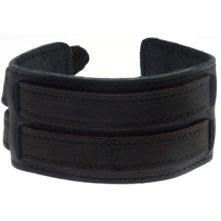 Lederarmband aus Büffelleder mit Metallverzierung