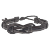 Lederarmband aus Büffelleder Mittelknoten
