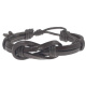 Lederarmband aus Büffelleder Mittelknoten