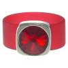Ring Belt Kautschuk Silber plated . Crystal Lt. Siam