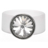 Ring Belt Kautschuk Silber plated . Crystal Crystal (W)