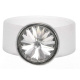 Ring Belt Kautschuk Silber plated . Crystal Crystal (W)