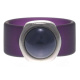 Ring Belt Kautschuk Silber plated . Perle Blackberry