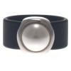 Ring Belt Kautschuk Silber plated . Perle Cream