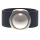 Ring Belt Kautschuk Silber plated . Perle Cream