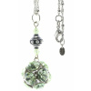 Amulettkette Aladin Silber plated . Crystal Chrysolite