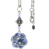 Amulettkette Aladin Silber plated . Crystal Lt. Saphire