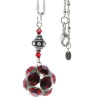 Amulettkette Aladin Silber plated . Crystal Siam