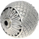 Silberbead Kugel 925 Silber patiniert India traditional