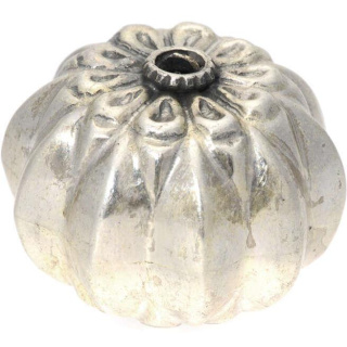 Silberbead Kugel 925 Silber patiniert India Flowers