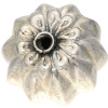 Silberbead Kugel 925 Silber patiniert India Flowers