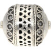 Silberbead Walze 925 Silber patiniert India traditional