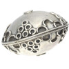 Silberbead Linse 925 Silber patiniert India traditional