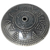 Silberbead Linse 925 Silber patiniert India traditional