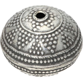 Silberbead Linse 925 Silber patiniert India traditional