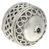 Silberbead Walze 925 Silber patiniert India traditional
