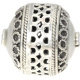 Silberbead Walze 925 Silber patiniert India traditional