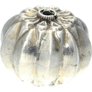 Silberbead Kugel 925 Silber patiniert India Flowers