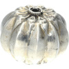 Silberbead Kugel 925 Silber patiniert India Flowers