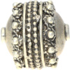Silberbead Walze 925 Silber patiniert India traditional