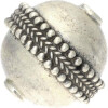 Silberbead Kugel 925 Silber patiniert India traditional