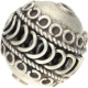 Silberbead Kugel 925 Silber patiniert India traditional