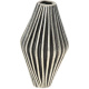 Silberbead Ellipse India traditional . 925 Silber patiniert . 12x23mm