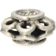 Silberbead Freeform India traditional . 925 Silber patiniert . 14x8mm
