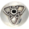 Silberbead Linse India traditional . 925 Silber patiniert...