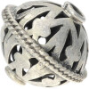 Silberbead Linse 925 Silber patiniert India traditional