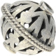 Silberbead Linse 925 Silber patiniert India traditional