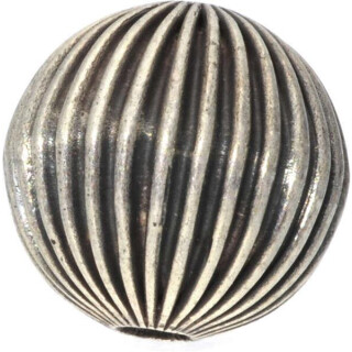 Silberbead Kugel 925 Silber patiniert India traditional
