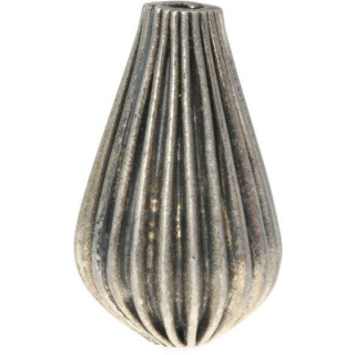 Silberbead Tropfen 925 Silber patiniert India traditional
