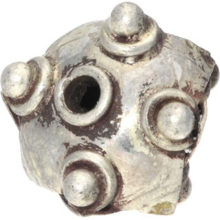 Silberbead Freeform 925 Silber patiniert India traditional