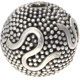 Silberbead Kugel 925 Silber patiniert Granulat Cycle