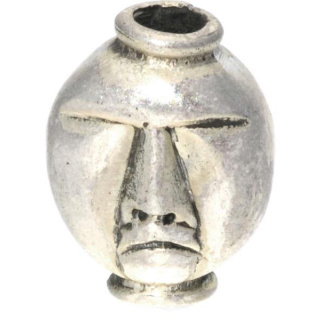 Silberbead Faces 925 Silber patiniert African traditional