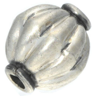 Silberbead Kugel 925 Silber patiniert India traditional