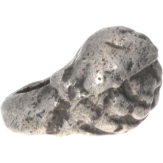 Silberbead Freeform 925 Silber patiniert African traditional
