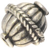 Silberbead Kugel 925 Silber patiniert India traditional