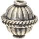 Silberbead Kugel 925 Silber patiniert India traditional