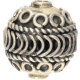 Silberbead Kugel 925 Silber patiniert India traditional
