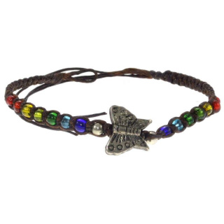 Freundschaftsband aus gewachster Baumwolle