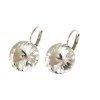 Ohrhänger Hook Silber plated . Crystal Crystal . 14mm
