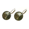 Ohrhänger Hook Silber plated . Crystal Black Diamond