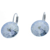 Ohrhänger Hook Silber plated . Crystal Blue Shade