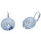 Ohrhänger Hook Silber plated . Crystal Blue Shade . 14mm