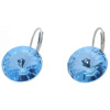 Ohrhänger Hook Silber plated . Crystal Aquamarine